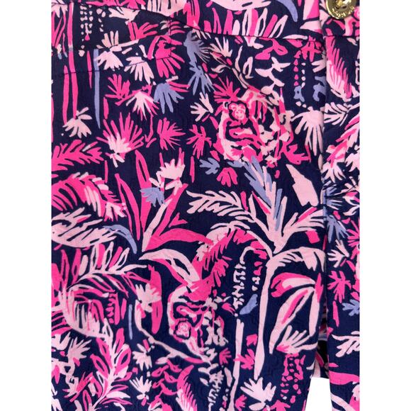 Lilly Pulitzer Navy Pink Resort Swing of Things Kelly Skinny Ankle Pant Size 2 - Picture 6 of 12